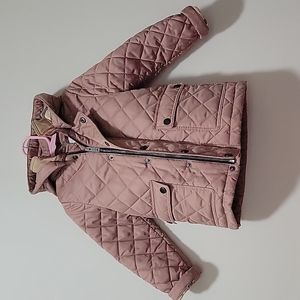 Quilted Jamie Burberry Toddler Pink jacket size 3Y
